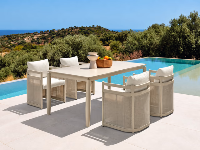 Edwin//Alu Dining Armchair by Talenti