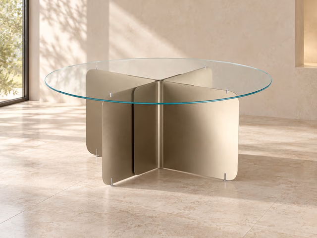 Pleat Dining Table by Tonelli