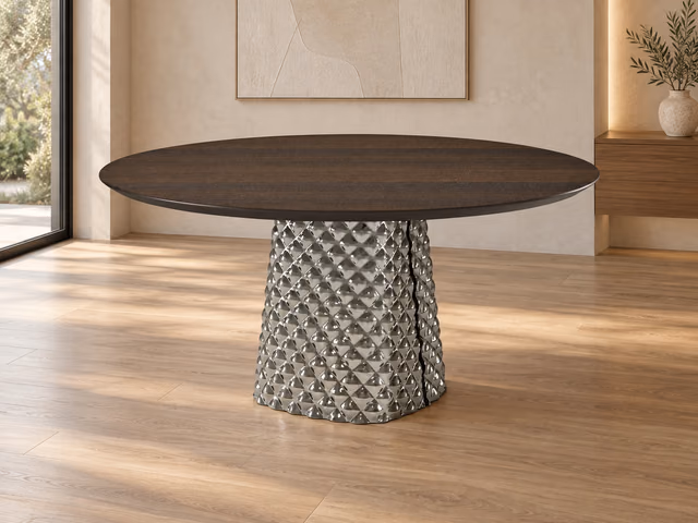 Atrium Wood Round Dining Table by Cattelan Italia