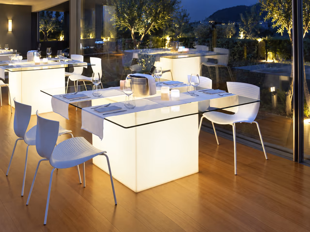 Square Dining Table by Slide