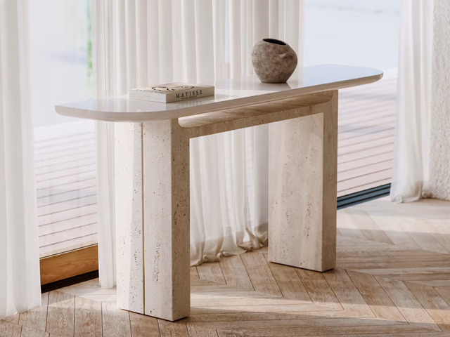 Overlap Open Console Table by Caracole