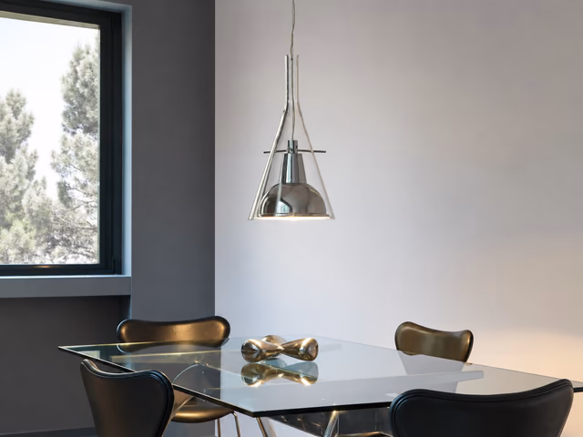 Flûte Pendant Lamp by Fontana Arte