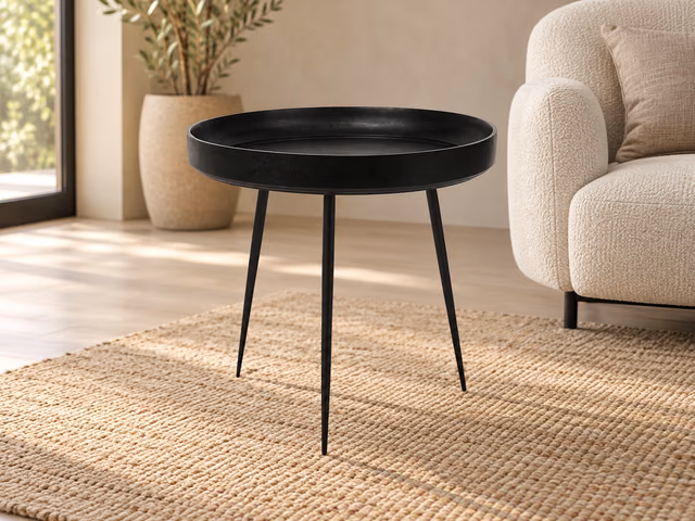 Bowl Table — Black, L by Mater