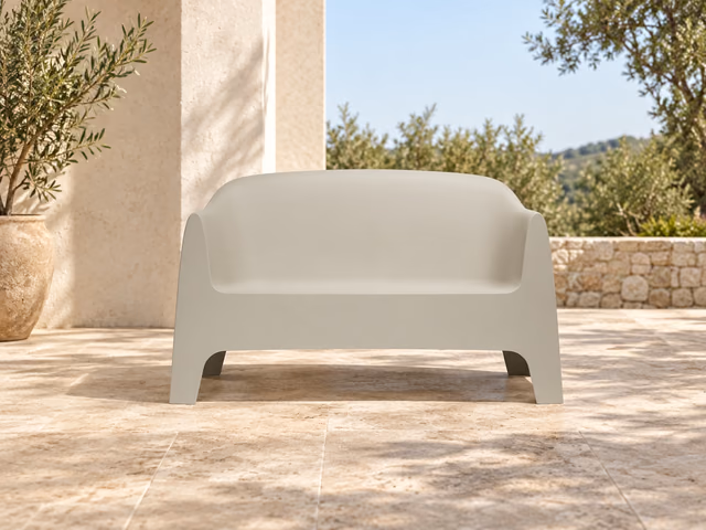 Solid 2-Seater Sofa by Vondom