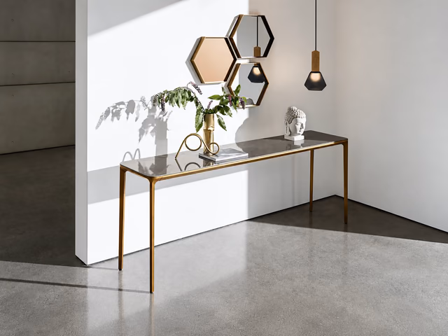 Slim Four-Leg Console Table by Sovet