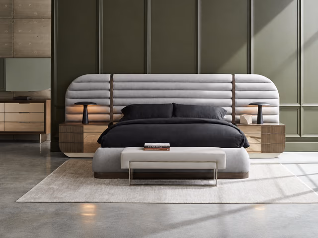 La Moda Upholstered Bed Side Panels by Caracole