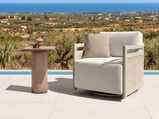 Edwin//Alu Living Armchair by Talenti