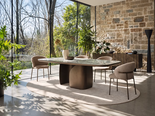 Twins Dining Table CS4153-FB-200 by Calligaris