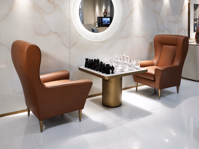 Tau 40 Steel Scacchi Chess Table by Reflex