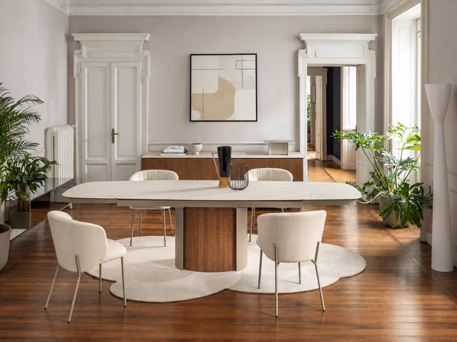 Yoroi Extendable Dining Table CS4150-S-165 by Calligaris