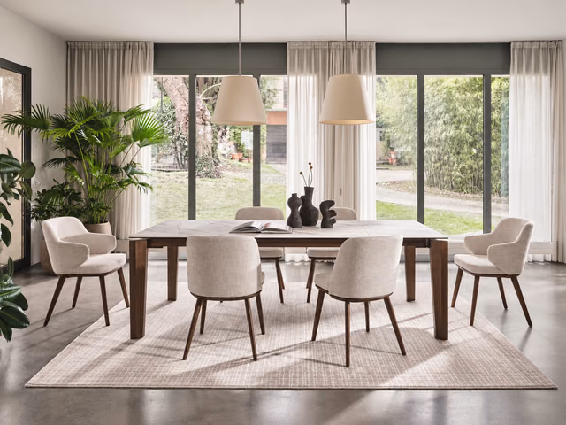 Alpha Extendable Dining Table by Calligaris