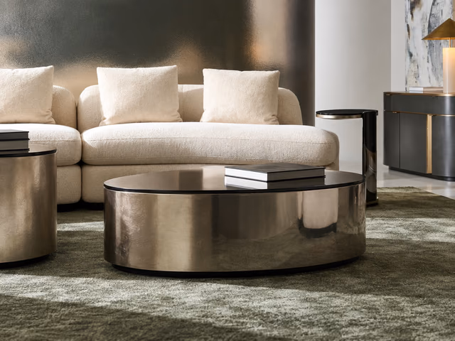 Adele Oval Cocktail Table by Caracole