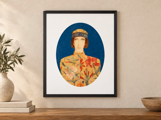 Una Donna Lithograph by Natuzzi Italia