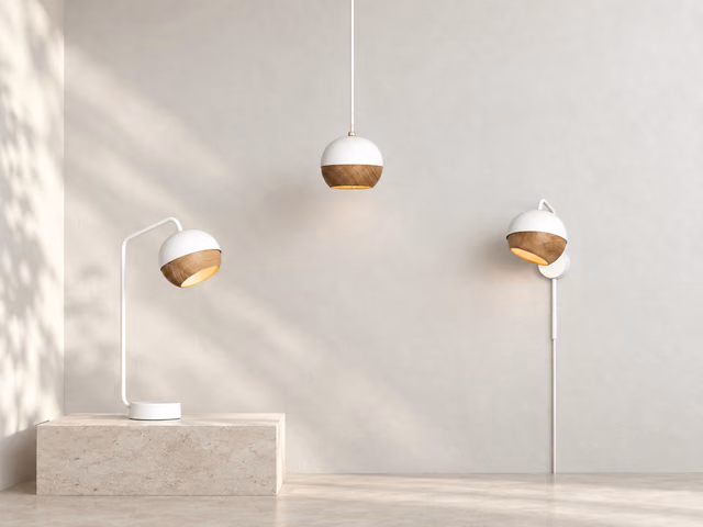 Ray Pendant Lamp — White, M by Mater