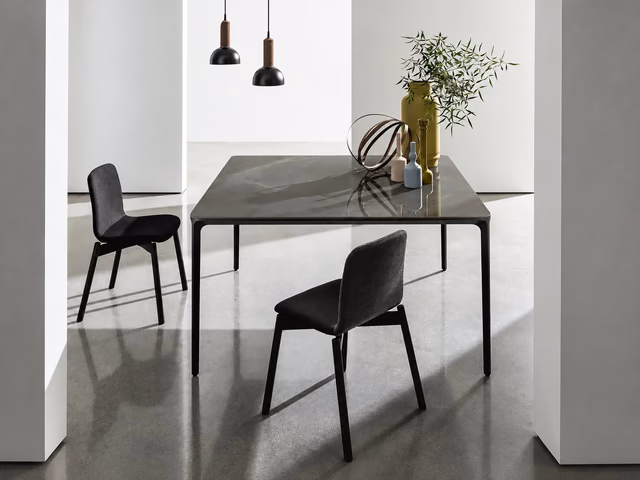 Slim Square Dining Table by Sovet