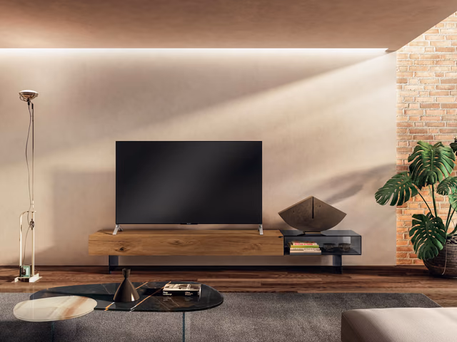 36e8 Glass TV Unit by Lago