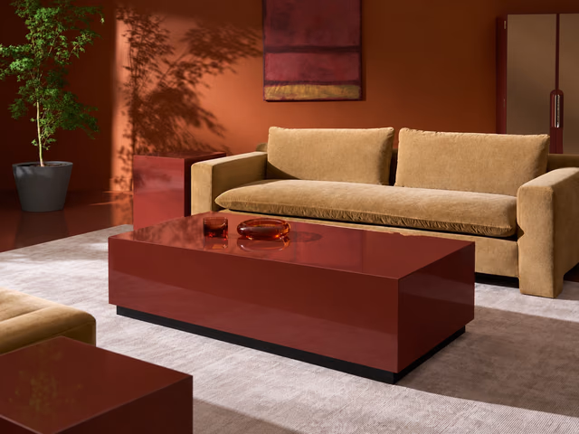 Cocktail Couture Rectangular Coffee Table Rouge by Caracole