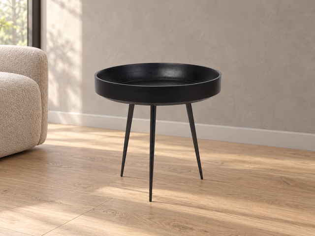 Bowl Table — Black, S by Mater