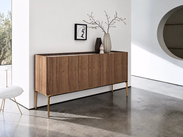 Slim Four-Door Sideboard by Sovet