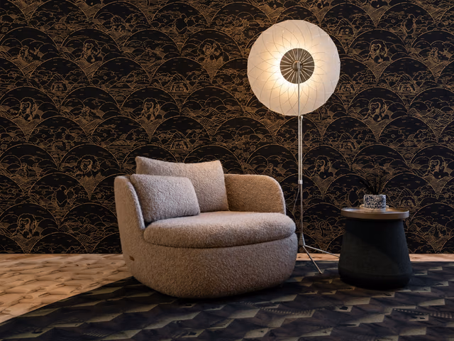 Indigo Macaque Wallcovering by Moooi