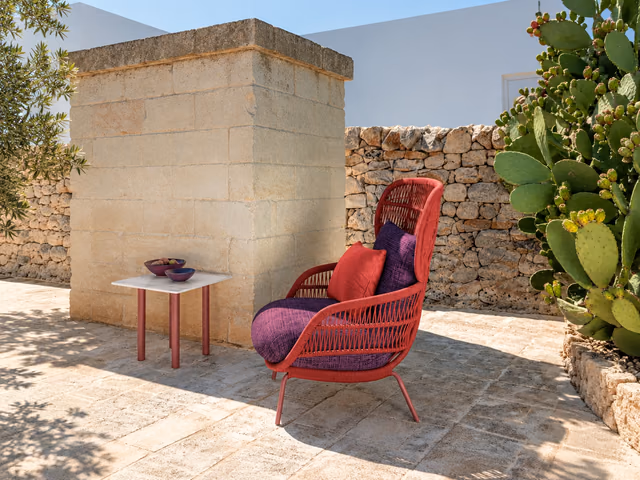 Panama Berger Armrest Lounge Chair by Talenti