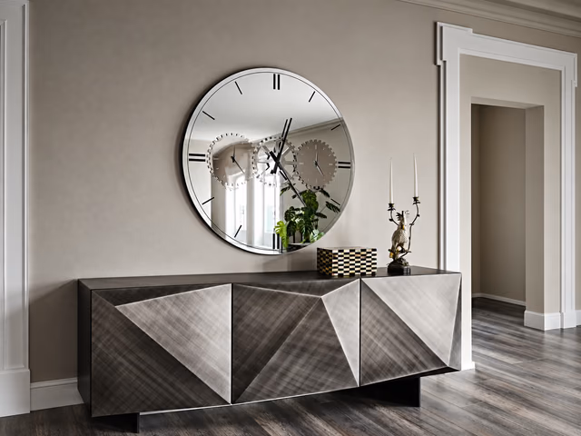 Times Mirror Clock by Cattelan Italia