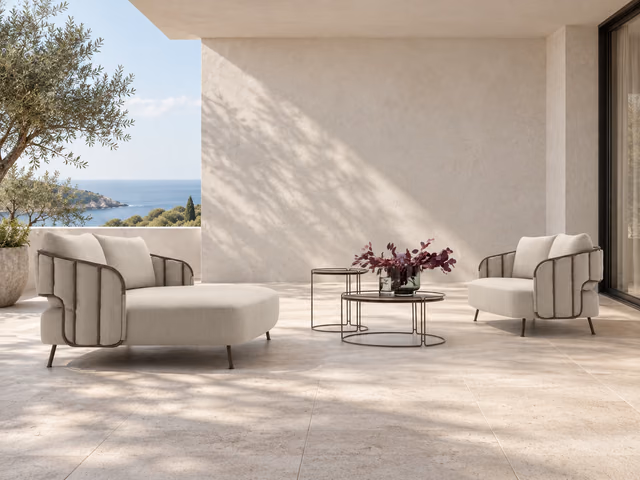 356 Outdoor Lounge Chair and Daybed by Ditre Italia