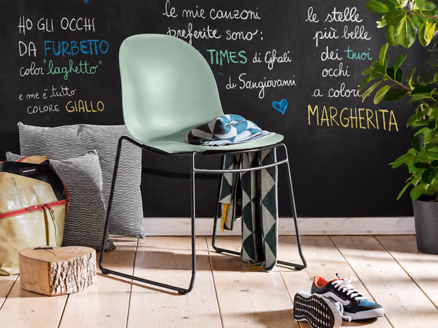 Academy Chair, Sled Base by Connubia