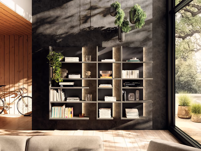 Pentagram Bookshelf by Lago