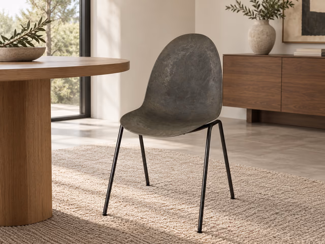 Eternity Side Chair — Coffee Waste Dark by Mater