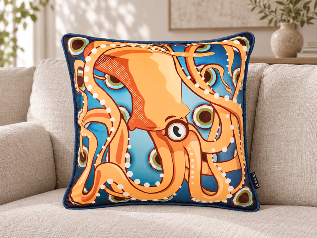Umbrella Squid Decorative Pillow Cover by Moooi