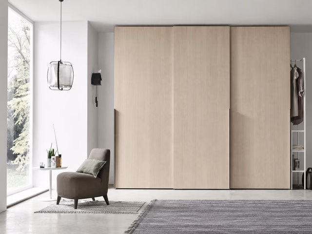 Liscia Sliding-Door Wardrobe by Tomasella