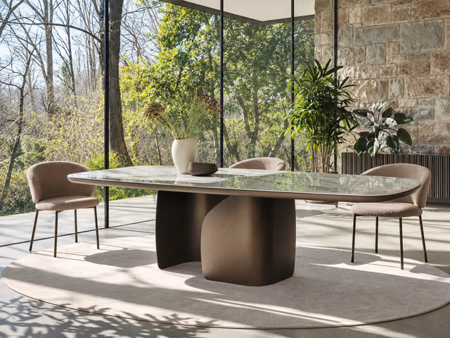 Twins Dining Table CS4153-FB-A-200 by Calligaris