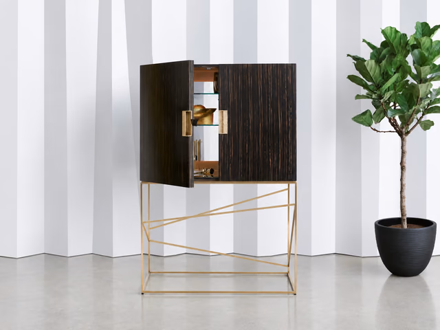 Edge Bar Cabinet by Caracole