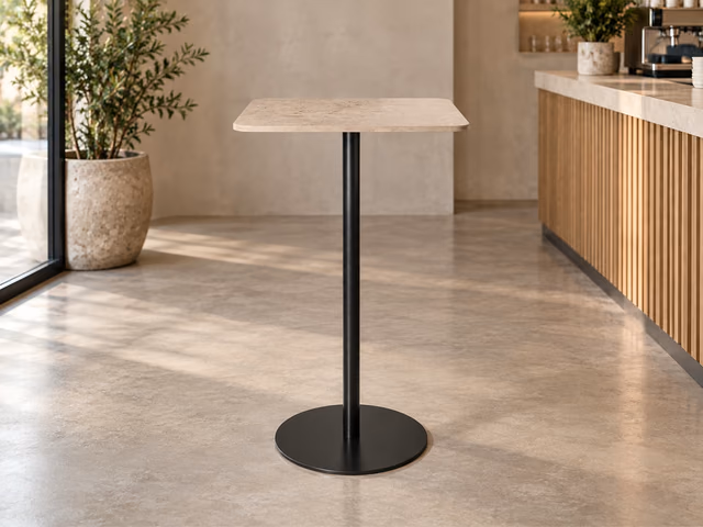 Mater Counter Table — Coffee Waste Light, H 96 cm, 60 × 60 cm by Mater