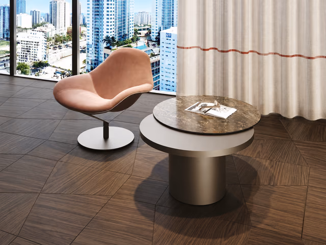 Tau 40 Steel Move Coffee Table by Reflex