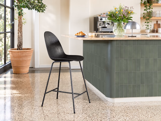 Eternity High Stool — Coffee Waste Black by Mater