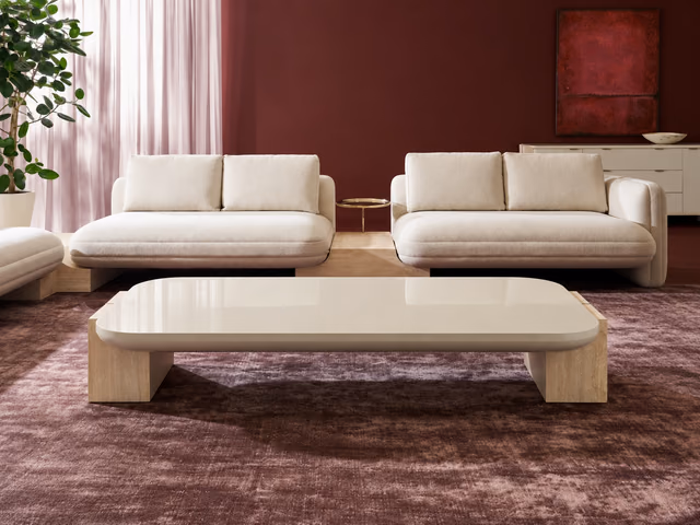 Overlap Rectangle Cocktail Table by Caracole