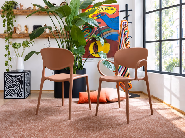 Abby Chair, Solid Back by Connubia