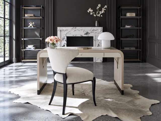 Be My Guest-Ivory Dining Chair by Caracole