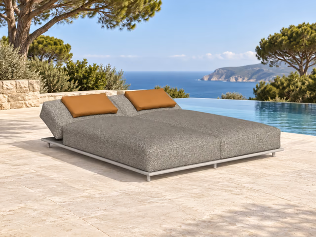 Tressé Double Sunbed by Talenti