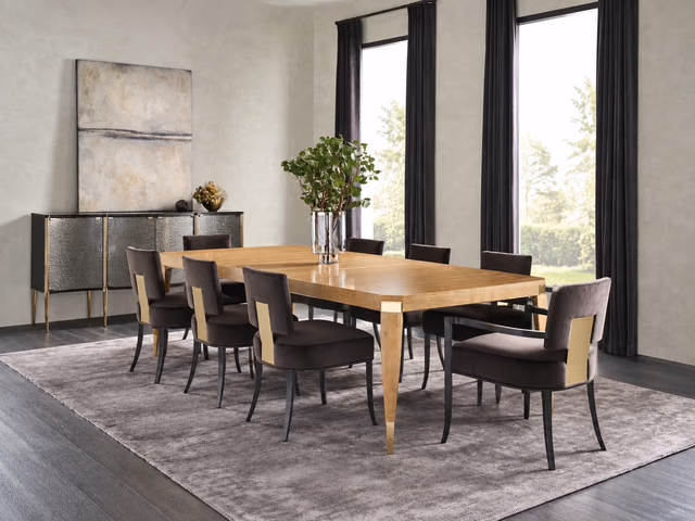 All Trimmed Out Dining Table by Caracole