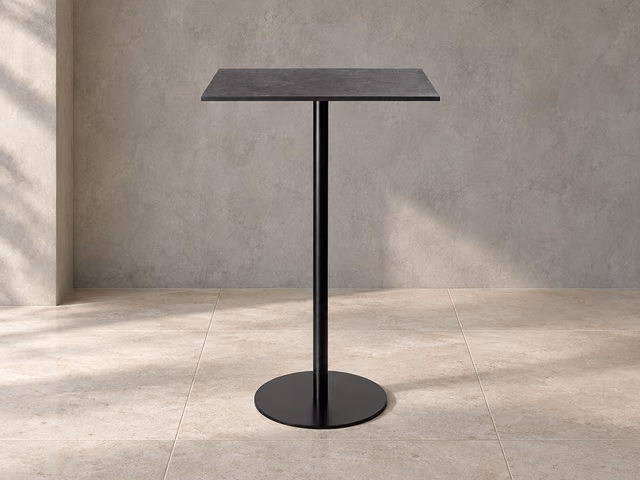 Mater Counter Table — Coffee Waste Black, H 95,8 cm, 60 × 70 cm by Mater