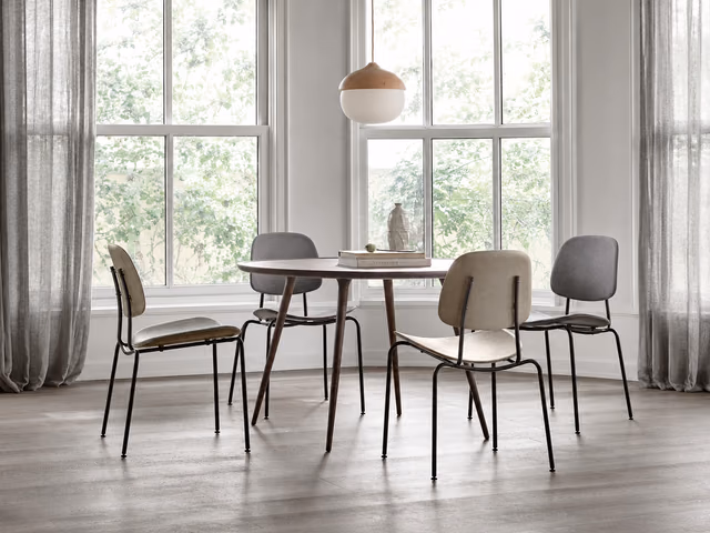 Compound Dining Chair — Coffee Waste Black by Mater