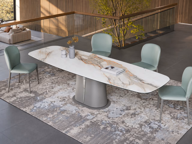 Gotham Keramik Drive Extendable Dining Table by Cattelan Italia