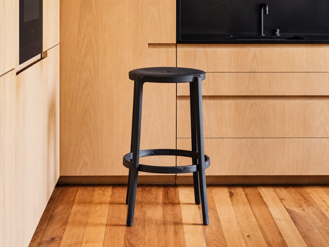 On & On Stool, Recycled Plastic Seat by Emeco