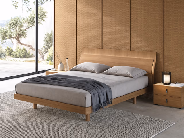 Ophelia Wooden Bed by Tomasella