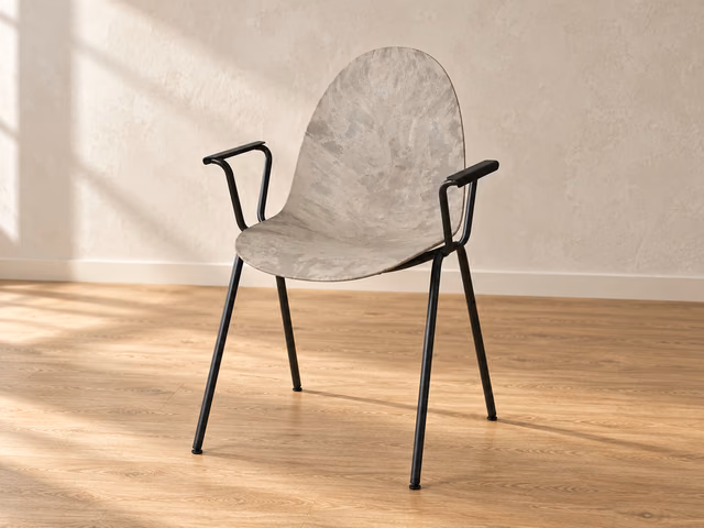 Eternity Armchair — Wood Waste Grey by Mater