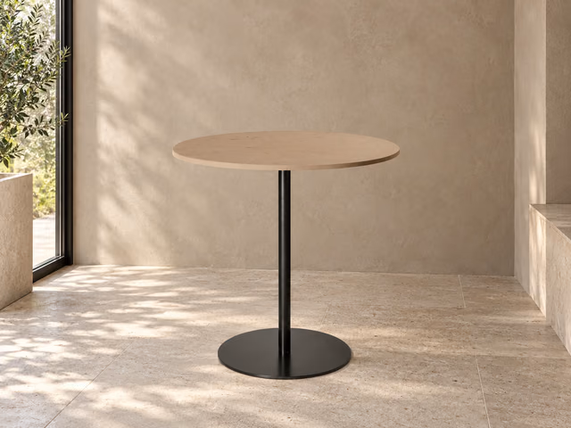 Mater Café Table — Coffee Waste Light, H 71,4 cm, Ø 70 cm by Mater
