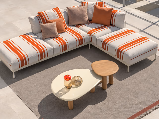 Flow Coffee Table 50 × 52 Stoneware by Talenti